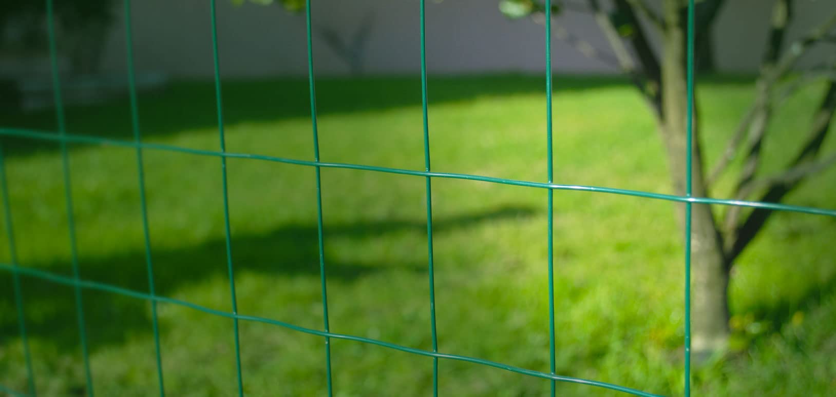 RETE PER RECINZIONE PLASTIFICATA COMPLETA 25 mt KIT RETE,PALI,FILI e accessori (altezza rete 150 cm + paletti da 200 cm)