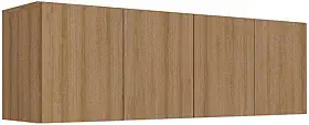 Armário Aéreo de Cozinha 4 Portas Multimóveis MP2156 – Rustic, Amplo e Ideal para Organização