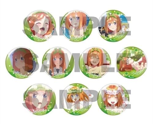 システムサービス 五等分の花嫁 ピックアップキャラトレーディング缶バッジ 中野四葉 BOX商品 全10種 約Φ57mm ブリキ 紙 PP製