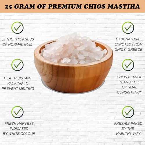 Organic Mastiha Chios 20G – 100% Natural Greek Mastic Gum, Gluten-Free & Sugar-Free Vegan Resin from Greek Farmers, Authentic Mastiha Tears for Daily Use - image 4