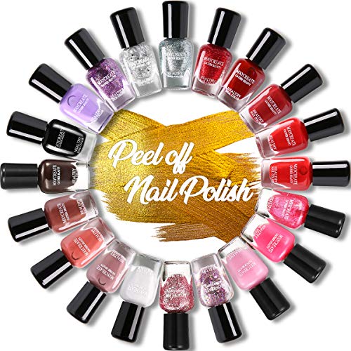 Skymore 6pcs Nail Polish Set, Water-Based Peel-Off Gel Nail Lacquer Kit Beauty Gloss Non-toxic Nail Care Art Set For Women Lady Girls 708