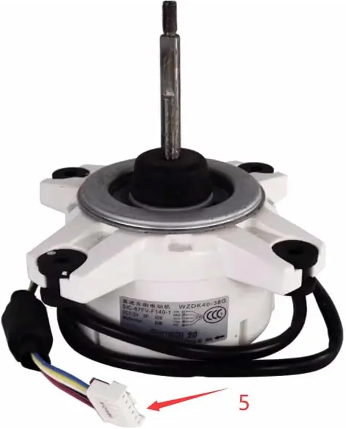 Air Conditioner DC Fan Motor WZDK34-38G-W RDN-310-34-8 ZKFN-34-10-1 WZDK40-38G-W ZKFN-40-8-1L WZDK40-38G SIC-67FV-F140-1，Compatible For Midea，Air Conditioner Parts(WZDK40-38G)