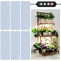 LPMZMBL 60W Ultra-Thin Panel Full Spectrum Grow Lights, 1152 LEDs Growing Light for Indoor Plants with Daisy Chain Function, Grow Lights for Seed Starting with 4/8/12H Auto On/Off Timer (6pcs)