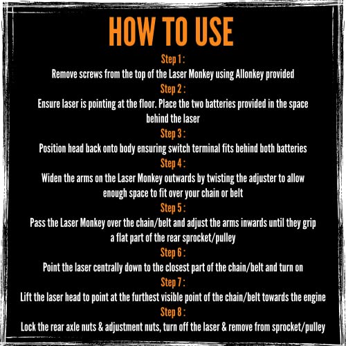 TruTension Laser Monkey Motorcycle Laser Wheel Alignment Tool