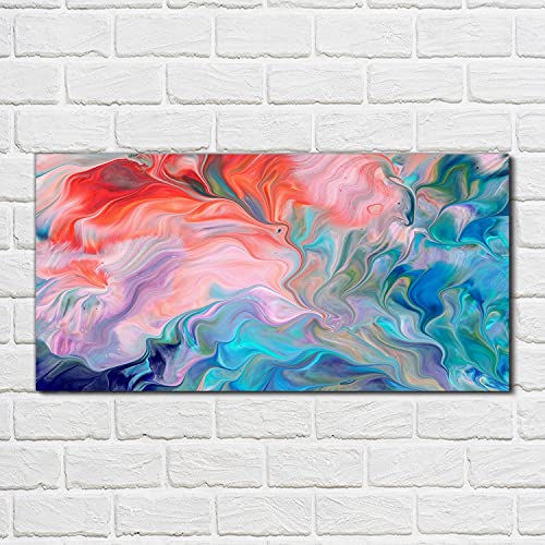 Impression sur verre acrylique de vagues pour un salon moderne