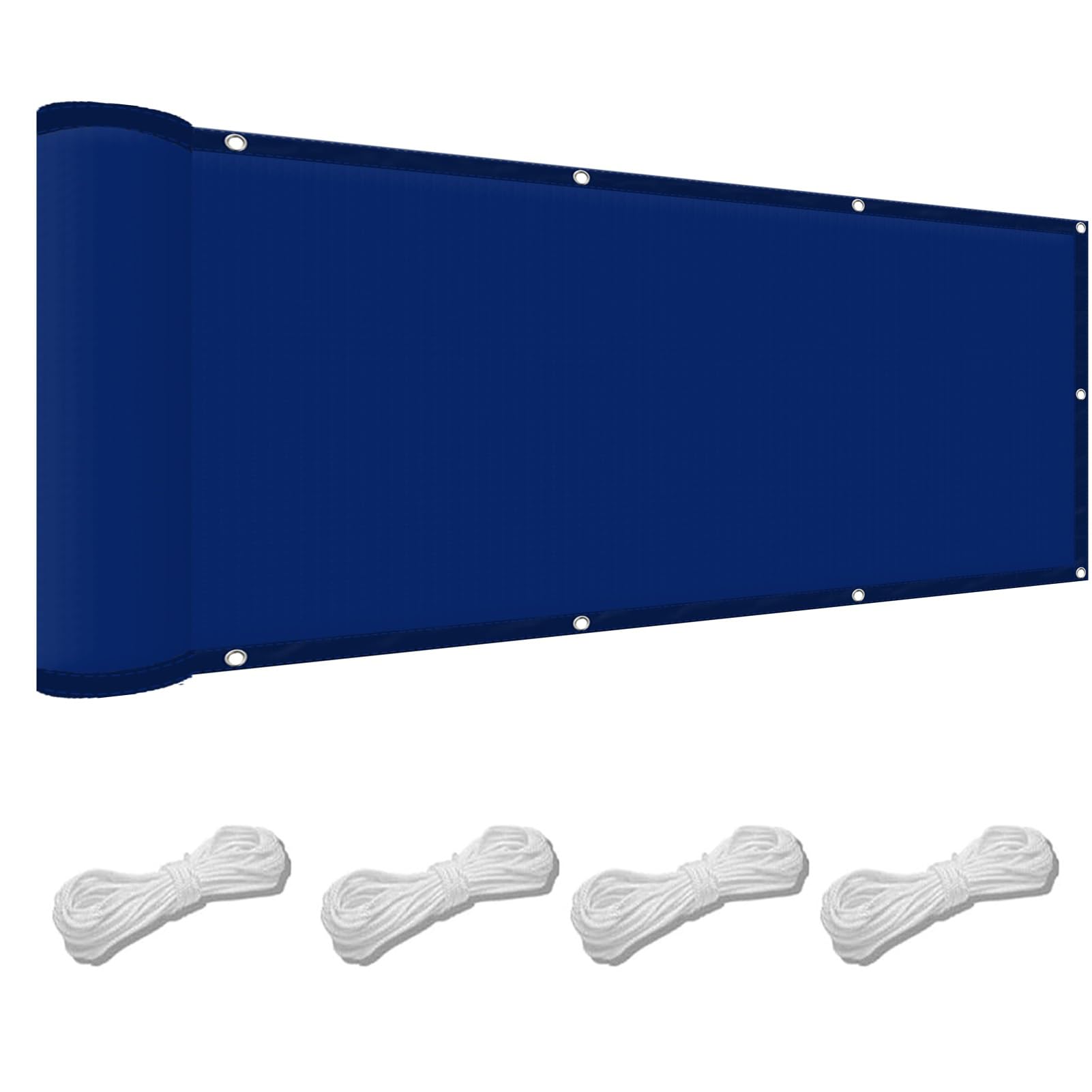 Square Shade Sail Canopy 60 x 150 cm(24 x 59inch) Waterproof Gazebo Canopy 98% UV Block with Free Rope & Fixing Kit Pool Terrace Greenhouse Shade Cloth, Navy Blue