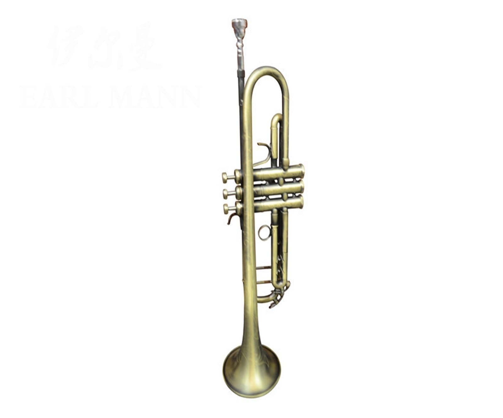 trąbka instrument Zaawansowana profesjonalna trąbka tłokowa z importowanym korpusem w kolorze antycznego srebra