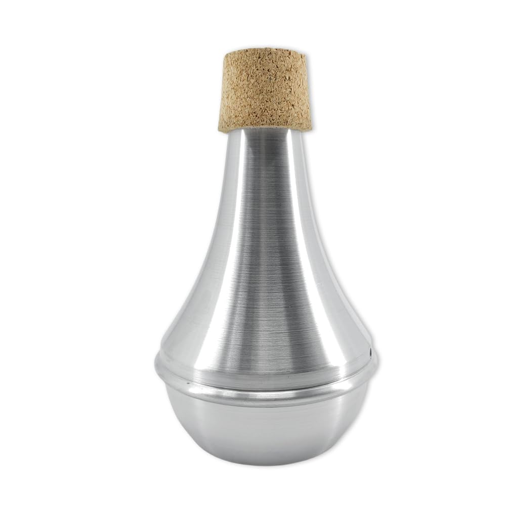 YoungMonic Trumpet Straight Mute Silencer Lightweight Aluminum Practice Trumpet Mute for Beginners and Students