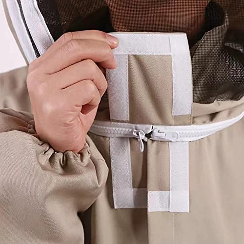 Imkerei Anzug, Bienenlederzahnrad Kleidung Outfit, Ganzkörperschutz Fechten Schleierhandschuhe, Air Mesh Belüfteter… – Bild 3