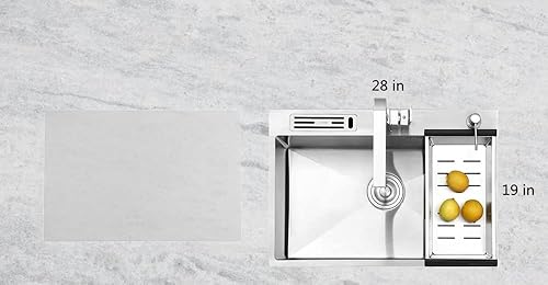 Miniatura 2 de EPHome Tapete de silicona antiadherente multiusos extra grande, resistente al calor, antideslizante, protector de encimera (XL, escarchado)