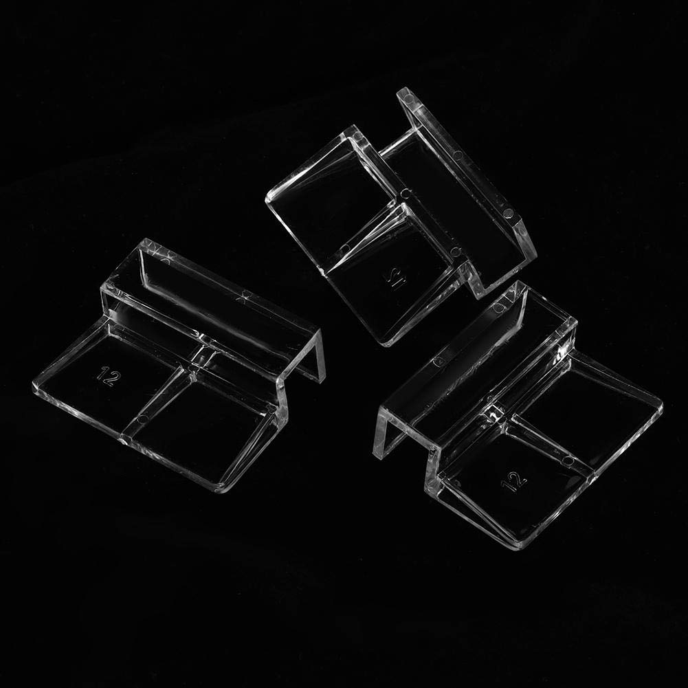 YOUTHINK 20 Pcs Aquarium Porte-Couvercle en Verre Couvercle en Verre Acrylique Clip Support Support Pince Accessoire pour Aquarium Fish Tank (5/6/8/10/12Mm)(5Mm)
