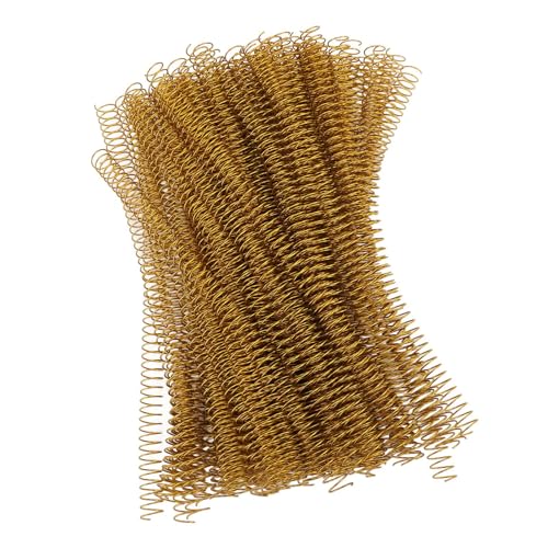 Espiral de encuadernación doble A4 oro de 14.3 mm con 48 bucles ViaGasaFamido de 100 piezas
