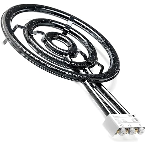 ZENDEU Outdoor Professional Paella Gas Burner, T-600 Flames VLC (Professional, 24 in / 60 cm) Cover