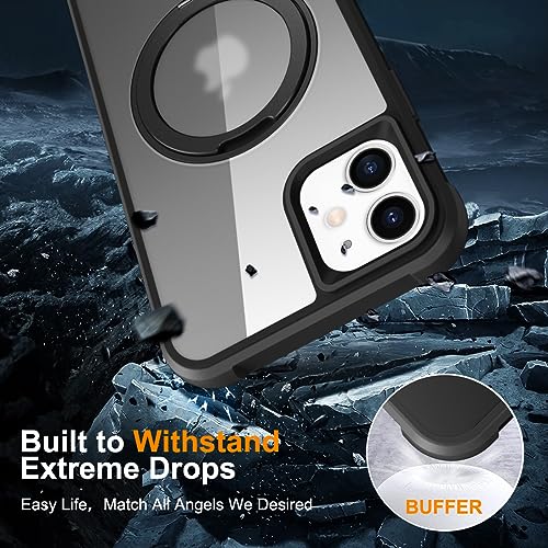 Image of Compatible with iPhone 11 Case with Stand 6.1 inch,Black