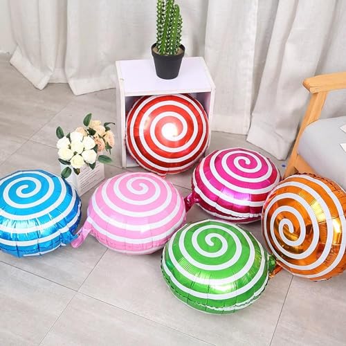 Image of ARV ZONE 5 Pcs Ice Cream Candy Foil Balloons and Star Foil for Birthday Theme Party Decorations Girls Boys Kids Birthday Baby Shower, Donut theme birthday decorations (Icecream 3rd)