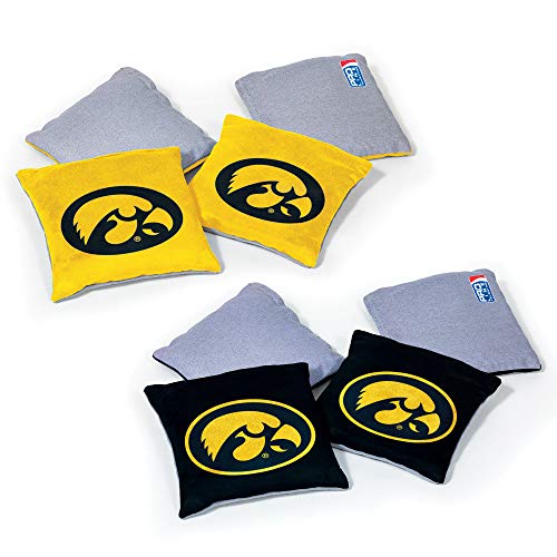 Image of NCAA College Dual Sided Bean Bags by Wild Sports, 8 Count, Premium Toss Bags for Cornhole Set - Great for Tailgates, Outdoors, Backyard