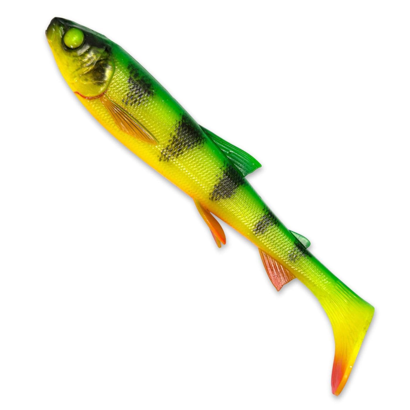 Savage Gear 3D Whitefish Shad rubber fish, colour: firetiger, length / weight / package contents: 23 cm / 94 g / 1 piece