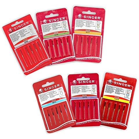 Pack de 30 agujas Singer para máquina de coser Cover