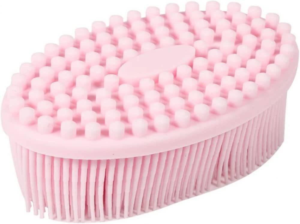 Cepillo de baño y Ducha de Silicona USB Loofah para Rostro y Cuerpo Exfoliación de Piel Suave de la Belleza de la Salud de la Piel-Tratamiento de Celulitis-Cepillo de Masaje cerdas largas