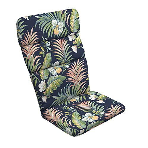 Arden Outdoor Adirondack or Rocking Chair Cushion, 20 x 17, Rain-Proof, Fade Resistant 17 x 20, Simone Blue Tropical