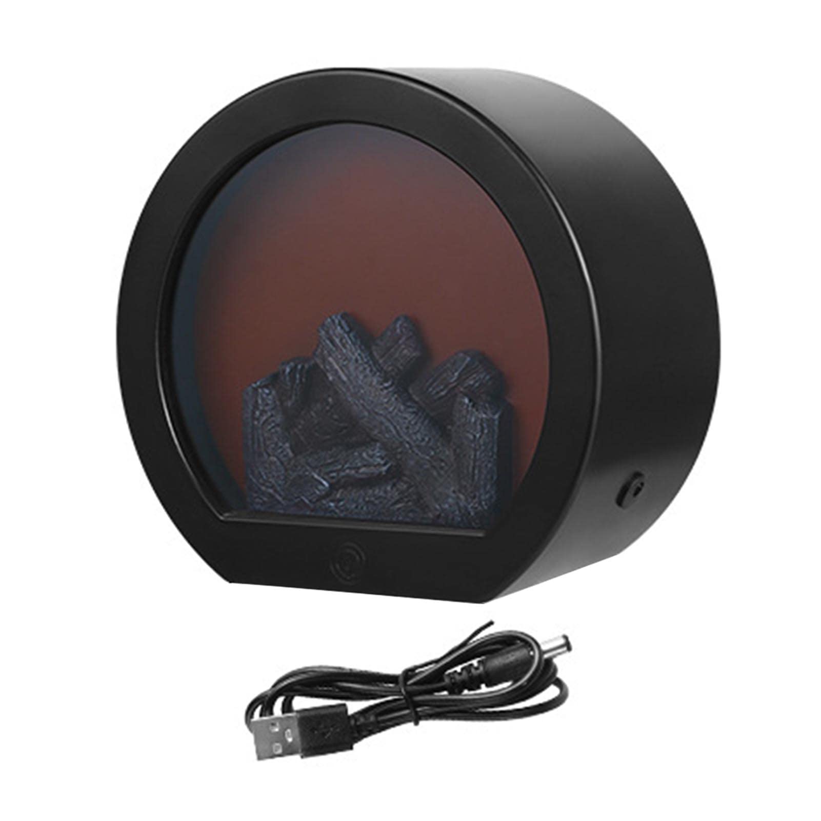 Fireplace Lantern,Fireplace Lanterns Decorative Flameless Portable Led Lantern Battery Operated and USB Operated Simulation Lamp Home Decoration Craft Lamp for Indoor/Outdoor