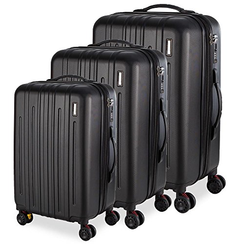 Conjunto de Malas de Viagem em Abs - Swiss Port Roma - Preta