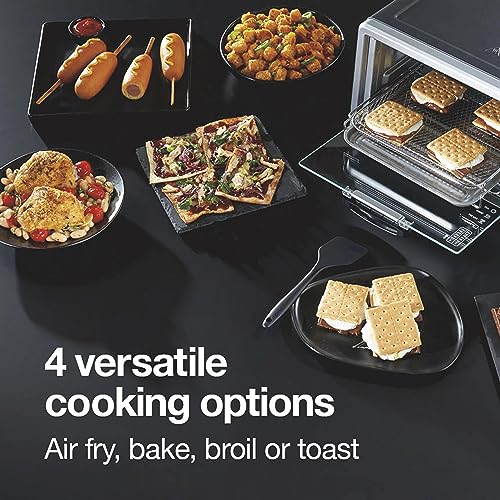 image for Proctor Silex Simply-Crisp Air Fryer Toaster Oven Combo with 4-in-1 Fu