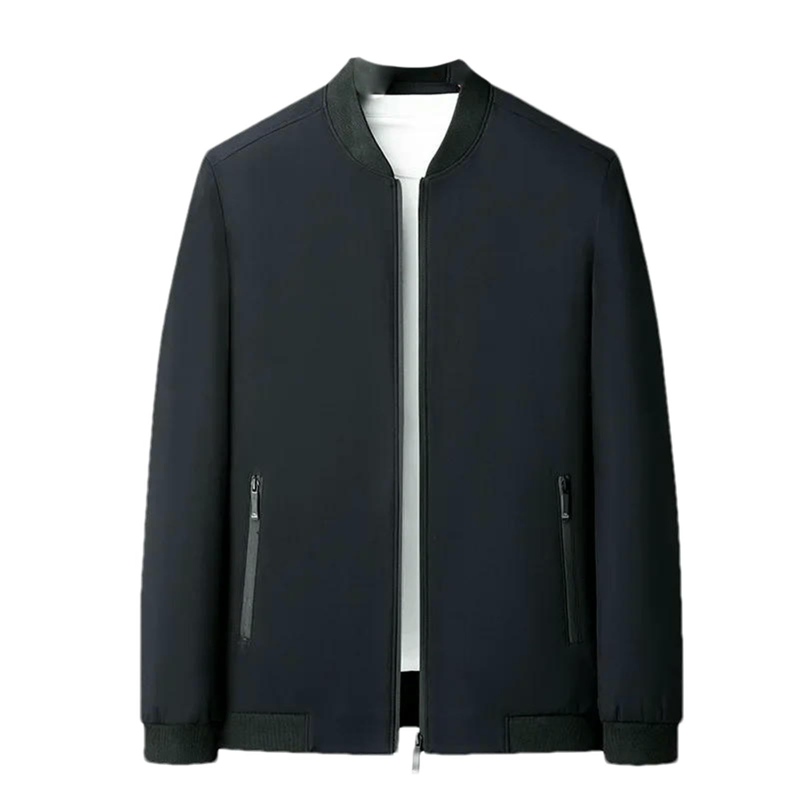 Manteaux de baseball couleur unie simples décontractés lâche - 6