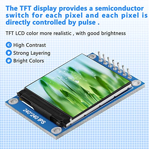 1.3" Tft Lcd Display Hd Ips 65K 240 * 240 3.3V With Spi Interface St7789 Ic Driver, 51 Stm32 Ar For Arduino Routines #TOP1