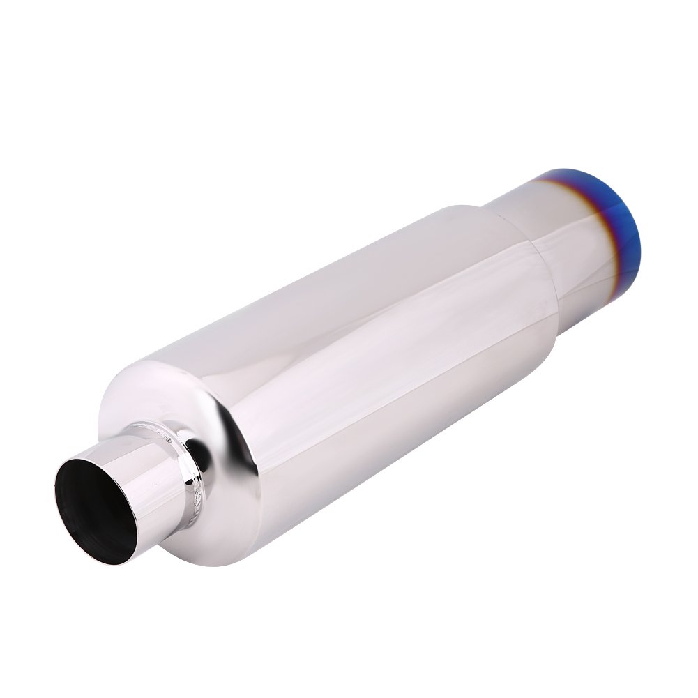 Magnaflow Auspuff Auspuff-Endstück Muffler 2.5inch Einlass 4inch Burn Tip N1 Style Edelstahl Schalldämpfer Auto hinten Auspuffrohr