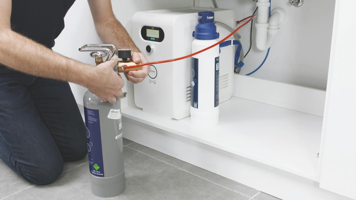 GROHE Blue Professional Bombola CO2 da 2 kg, Adatta per Uso Intensivo Ufficio, per Blue Professional, 40423000