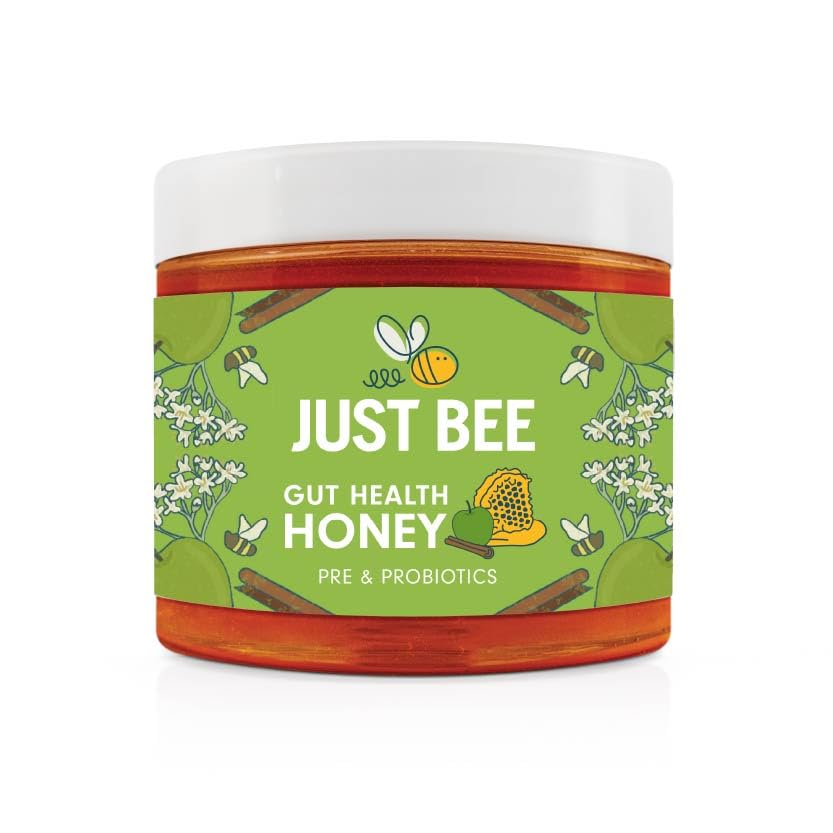 Just Bee Gut Health Honey (260g) | Prebiotic and Probiotics Fibre Honey