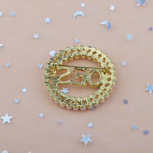 CENWA Pearl Beads Brooch Pin Sorority Jewelry Sorority Gifts3