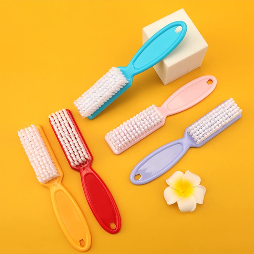 FRCOLOR Spazzole per Unghie 24 Pezzi in Plastica Filo Pp, Facili da Tenere e Conservare, la Pulizia delle Unghie in Bagno o Lavandino Colore Casuale