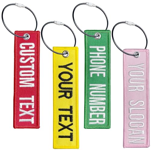 Customzied Luggage Tags for Travel Suitcase,Personalized Travel Suitcases Labels Tags Loops, Embroidery Baggage Tags to Quickly Spot Travel Bag Suitcase,1pc