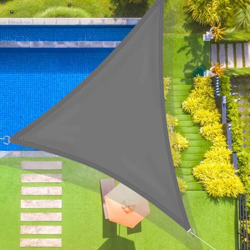 Voile d'ombrage imperméable contre la pluie et les UV d'été