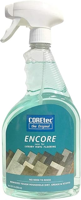 COREtec ENCORE 03Z76 Floor Cleaner Care for Luxury Vinyl Flooring Ready To Use 32oz Spray Bottle