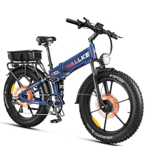 W Wallke 2800W Dual Motor Folding E-Bike