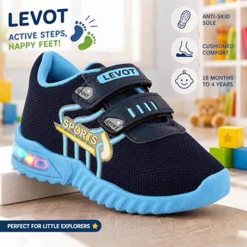Image of Velcro Running Shoes for Boys & Girls 21 MONTHS-24 Months