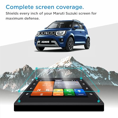Image of Spartan Shield TouchScreen Guard For MARUTI SUZUKI IGNIS || Zeta | Alpha || 7-inch Infotainment System Display Screen Protector || ignis Car Navigation Accessories [Not Tempered Glass] (7 Inch)