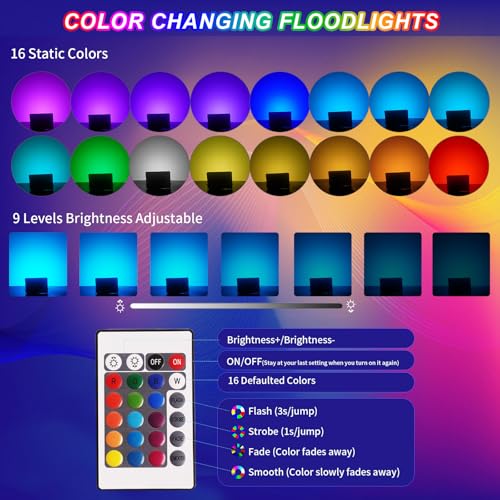 Projecteur LED Extérieur 100W Dimmable pour Décoration Noël et Fêtes - 2