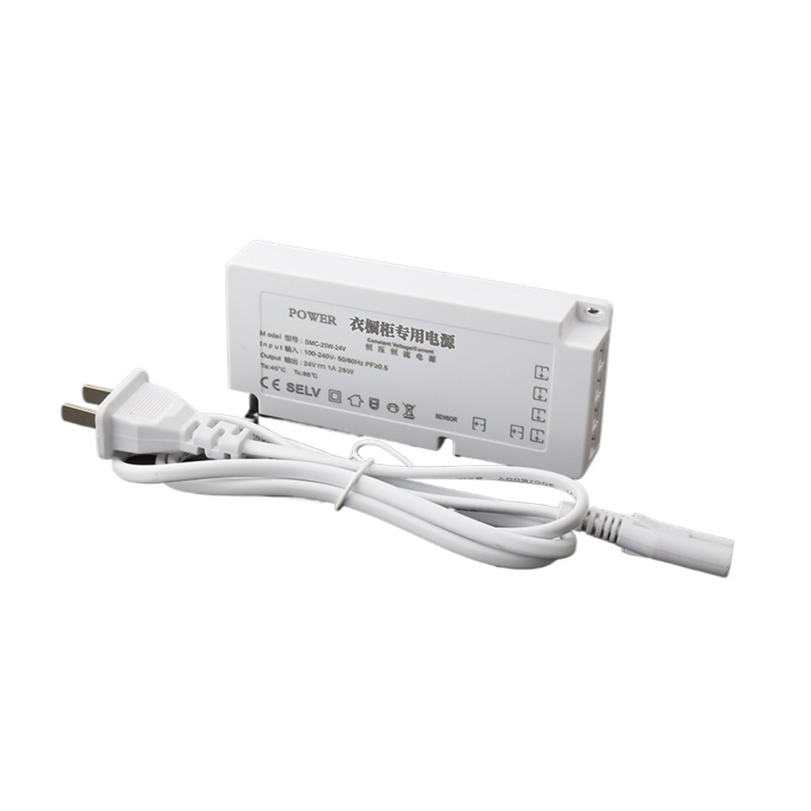 PWANUIGTE Wardrobe Cabinet Dedicated Power Supply 12V Interface with Human Body Induction Switch Transformer 24v Wine(25W-24V)