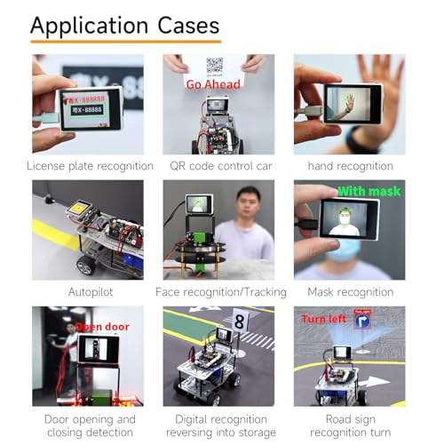 Yahboom Module de capteur de Vision K210 AI Smart Camera pour Arduino Raspberry Pi Micro:bit, Code Open Source, Face|QR|Objet|Couleur|Reconnaissance de Panneaux Routiers, détection de fonctionnalités – vue 7