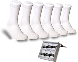 SilkRoad Silk Dress Men's Socks, Anti-Sweat Work Socks, ankle Socks, Christmas gift for husband boss and father, 6 Pairs