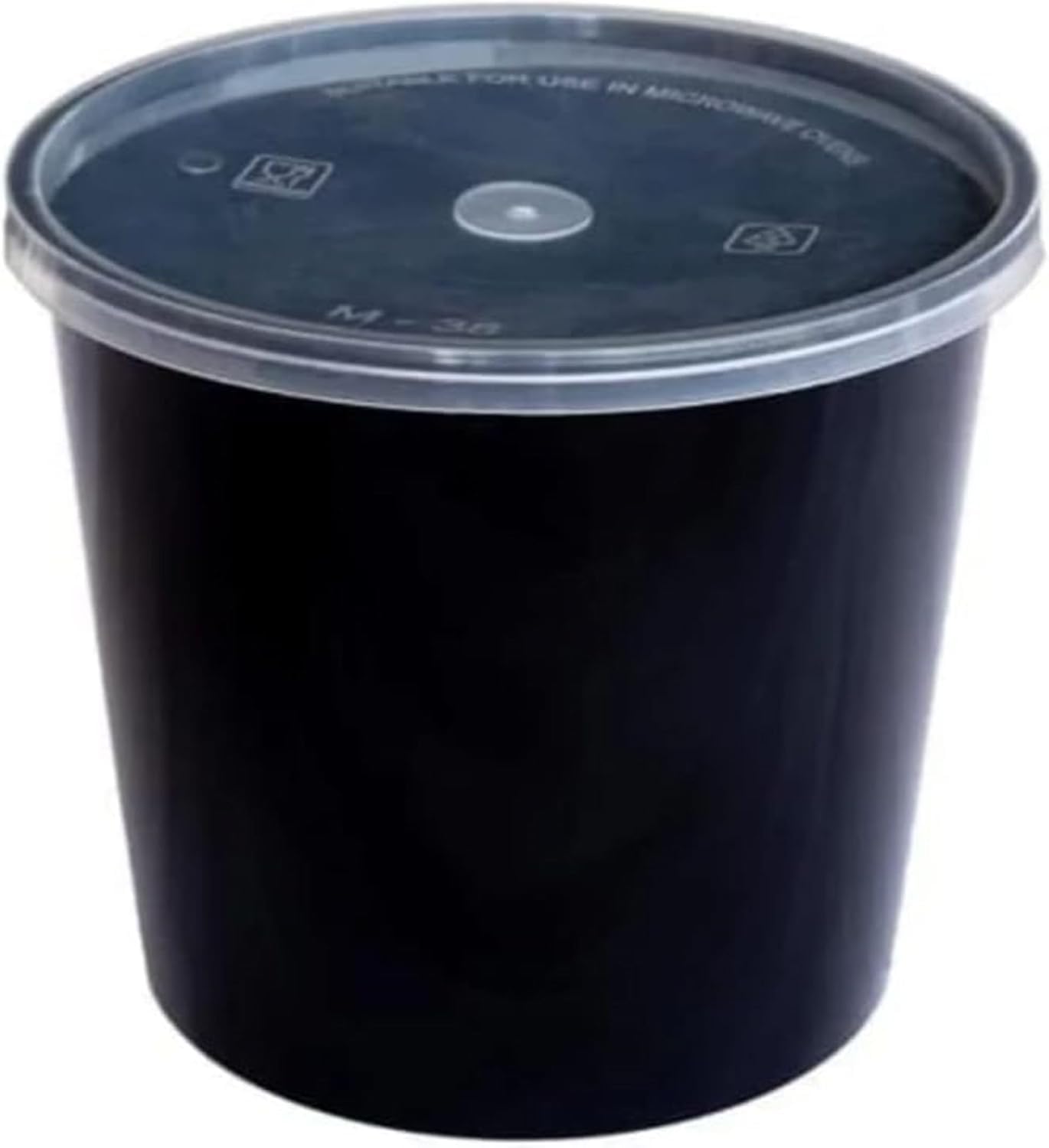 Best We Sell - Contenitore per alimenti in plastica con coperchio, 500 ml, per la consegna di alimenti, a prova di perdite, a prova di manomissione, confezione da 25