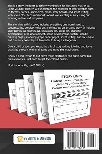 Story Lines Finish Line Create Your Own Story Activity Book Plan Write Illustrate Your Own Story Ideas And Illustrate Them With 6 Story Boards Scenes Prop Character Development