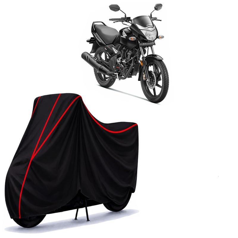 Image of Unicorn Water Resistant Bike Cover for All Motorcycles & Scooters | Heavy Duty Premium Taffeta Fabric | UV Protection, Dustproof, Scratchproof | All Weather Two Wheeler Body Cover with Elastic Bottom