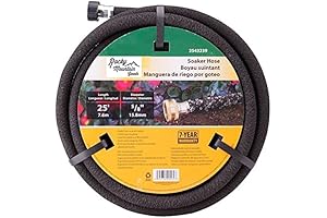 25-Foot Round Soaker Hose - Water-Saving Garden Irrigation