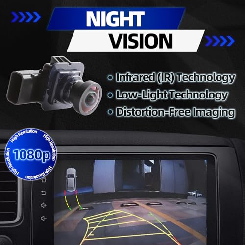 Image of MITZONE Rear View Backup Camera for Car Compatible with 2013 2014 2015 Ford Explorer Truck Pickup Parking Asist Camera 1080P HD 120-170 Wide-Angle Coverage GJ5T-19G490-AD