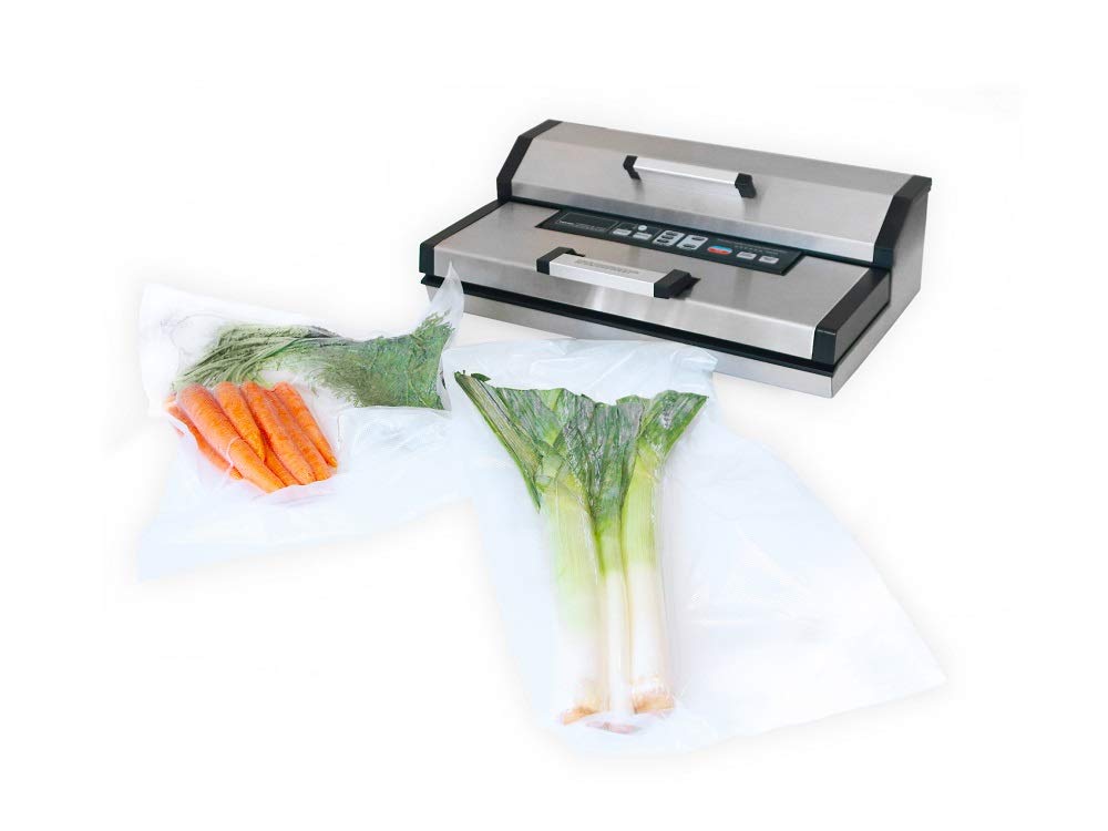Maxxo VM Master Machine sous vide professionnelle 25 l/min 350 W automatique appareil de mise sous vide alimentaire Double Soudure en acier inoxydable Largeur de rouleau jusqu'à 40 cm